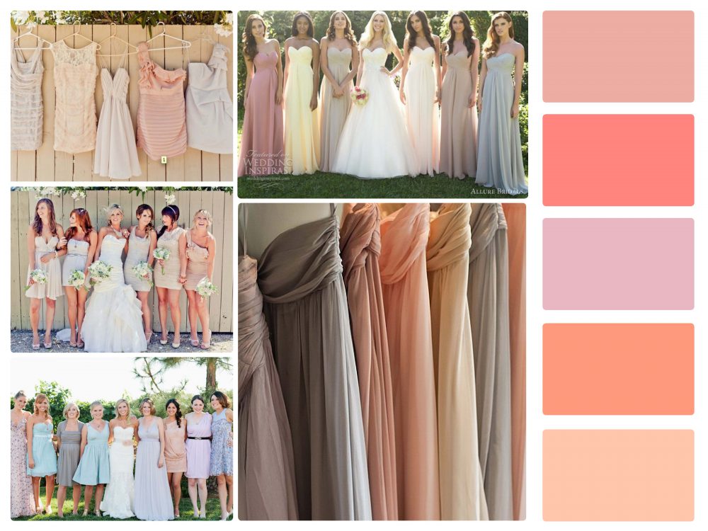 bridesmaid color palette
