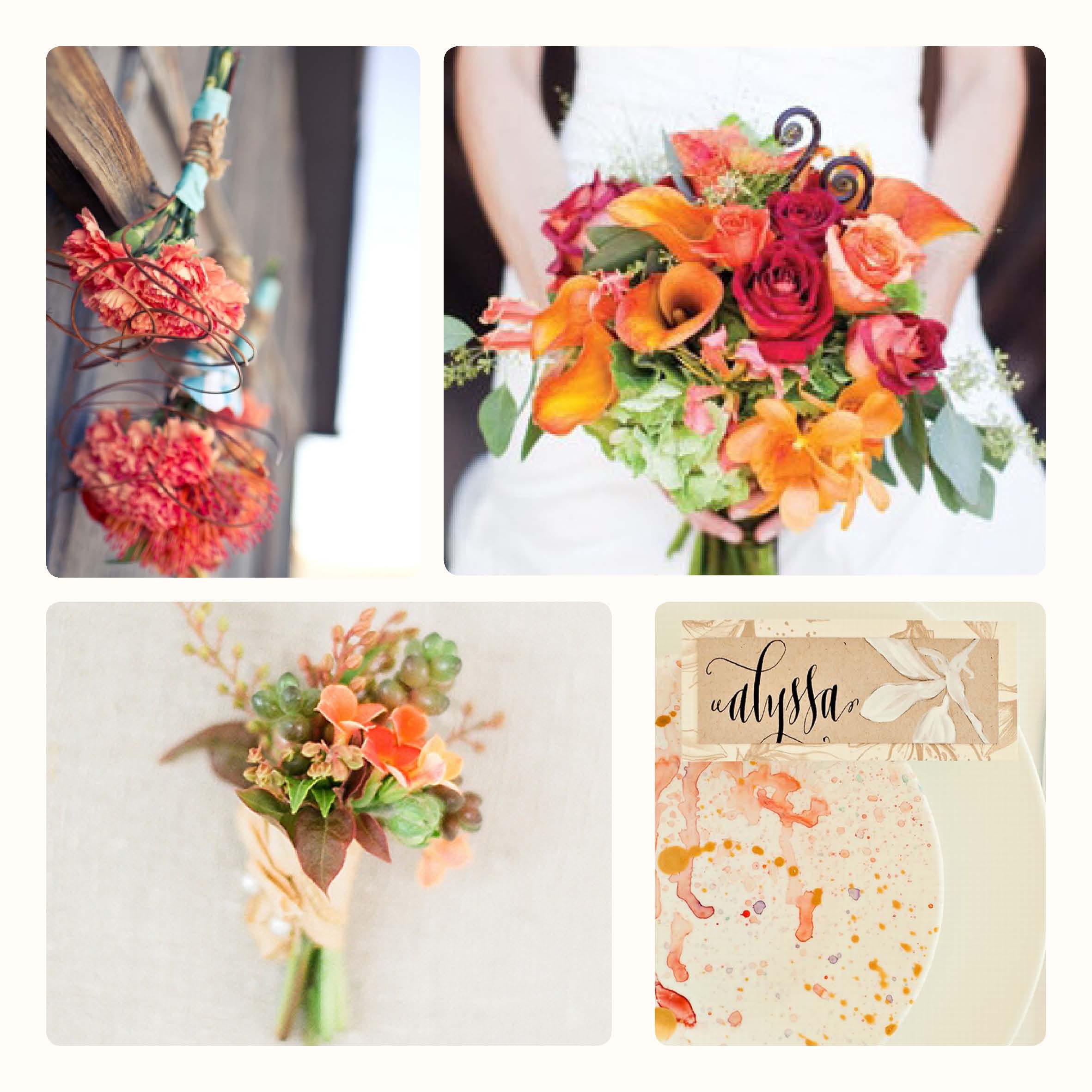 colour palette orange wedding theme weddingdates blog