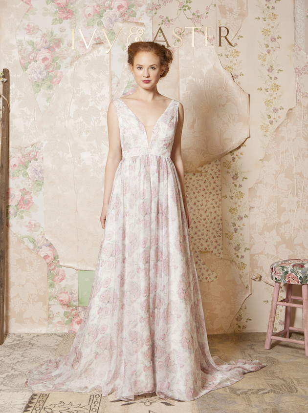 Carolina Herrera Pink Wedding Dress