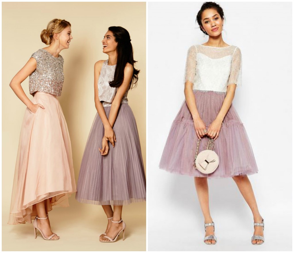 bridesmaid tulle skirt and top