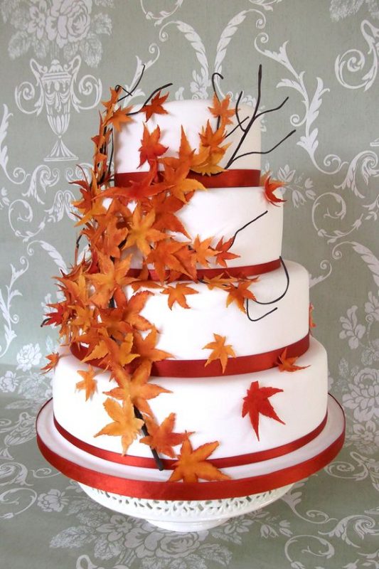 Autumn Inspired Wedding Cakes