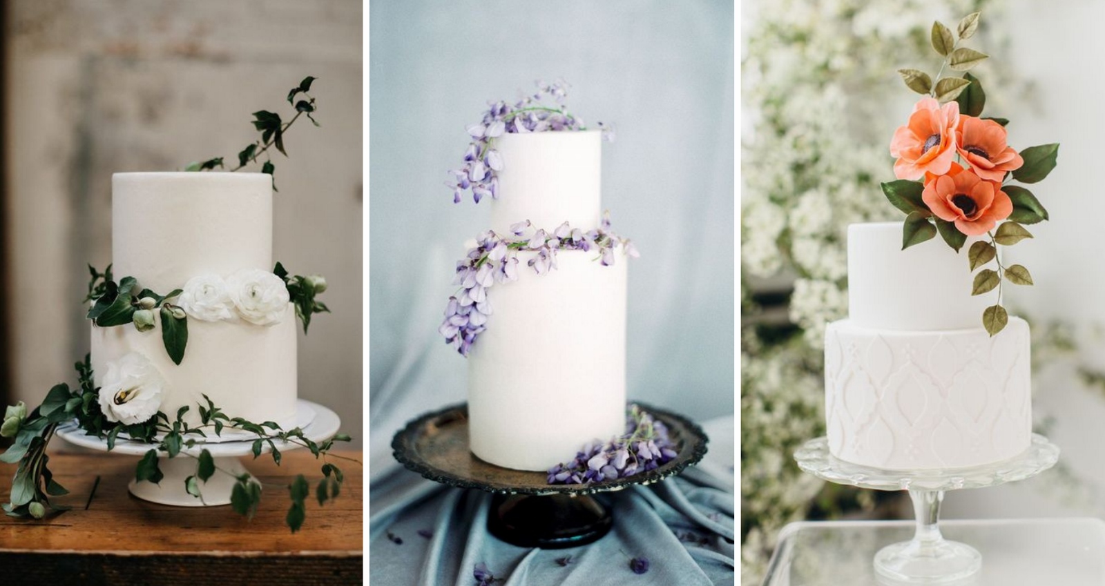 White Minimalist Wedding Cakes Sure To Win You Over